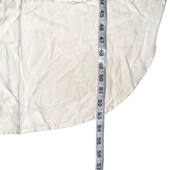 LSpace Kenzie Curved Hem Cover Up Midi Dress MEDIUM in Cream - Picture 8 of 9